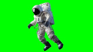 Copyright Free 3D Walking Astronaut Green Screen Effect | Chroma Key | Royalty Free |