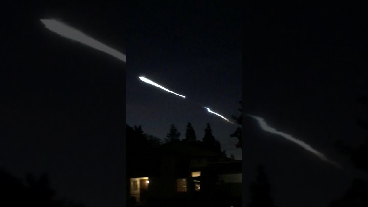 Shooting light in sky over California December 23 2017 YouTube
