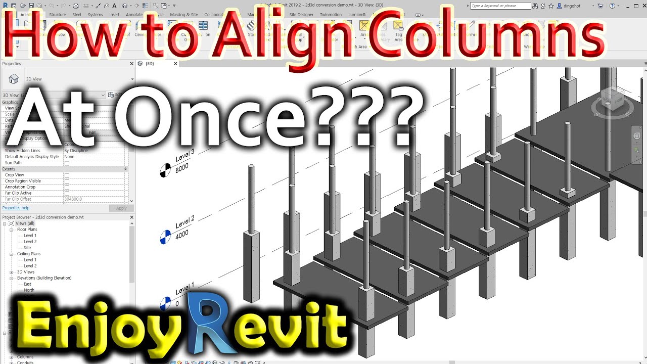 how-to-align-columns-to-floors-eng-sub-youtube