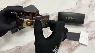 Versace Sunglasses Model-MOD.4406 Color-521773 Havana/Dark Brown Lenses