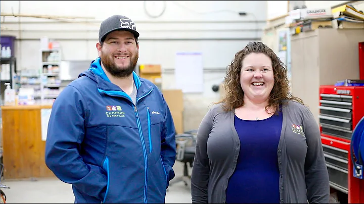 Eric Cameron and Allison Schrader, young growers f...