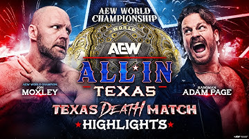 Jon Moxley vs. Hangman Page | Texas Death Match Highlights | AEW All In: Texas 2025