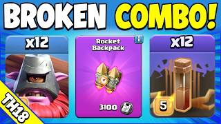 This Rocket Backpack Combo BREAKS Ranked Mode Bases! Best TH18 Attack Strategy (Clash of Clans) screenshot 2