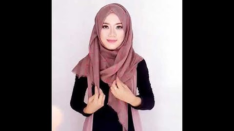 Hijab Tutorial Pashmina Grid