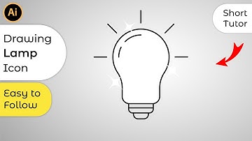 How to Draw Lamp Icon in Adobe Illustrator