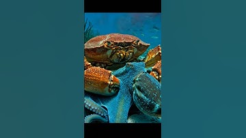 Cua kẹp con bạch tuộc #shortvideo #dongvat #wildlife #aivideo #videohaihuoc