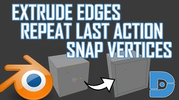 Switching From Maya to Blender 2.82a - Extrude Edges, Repeat Last Action and Snapping Vertices