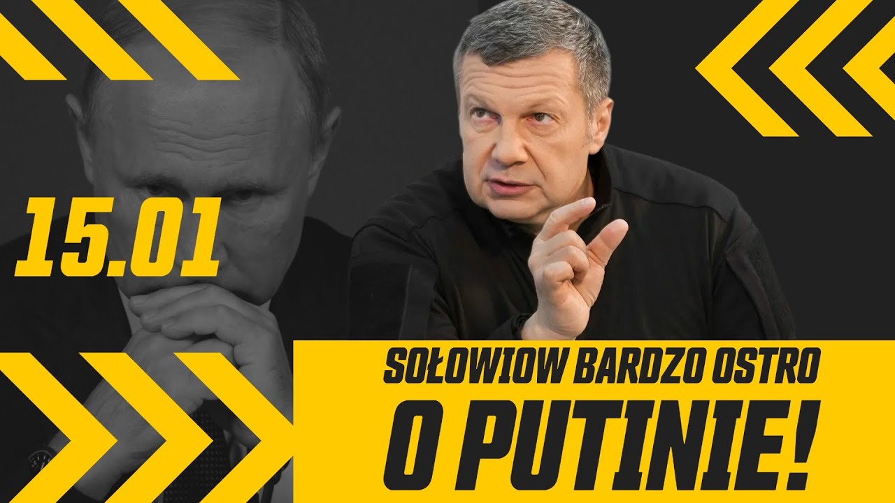 Tych słów nikt się nie spodziewał. Sołowiow bardzo ostro o Putinie!