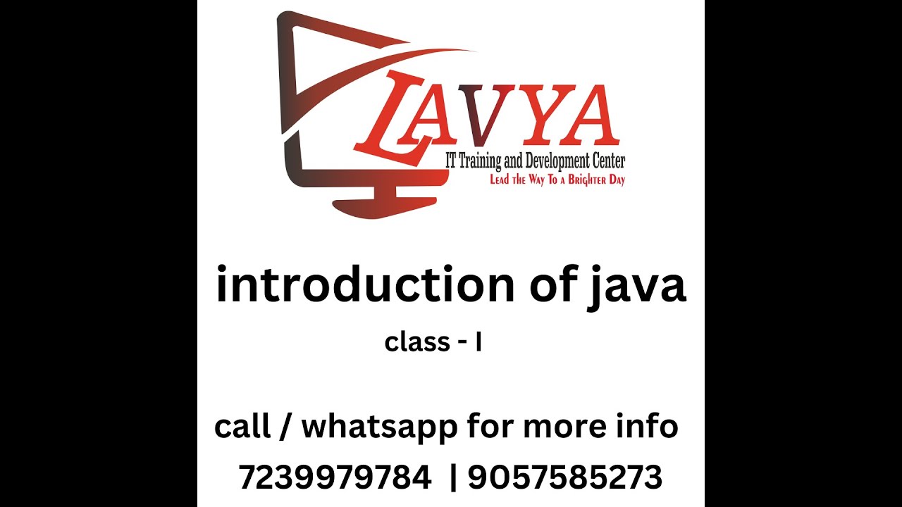 introduction of java class 1 - YouTube