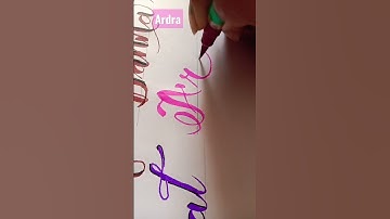 requested name📝🥰 ardra#subscribetomychannel #youtubeshorts#calligraphyart#short#calligraphylettering