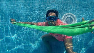 TIANA SWIMMING WITH GIANT SLIME DEEP UNDERWATER!! TIANA SWIMMING WITH GIANT SLIME DEEP UNDERWATER!!