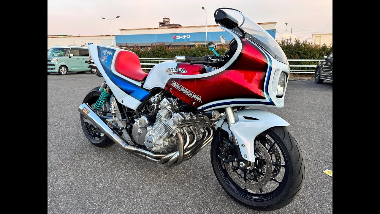 CBX　CBX1000　フルカスタム　エンジン始動＆試乗動画　CB1100R仕様　検） HONDA　engine　start　ゲイルスピード　FCR　DG　ダンガーニ　exhaust