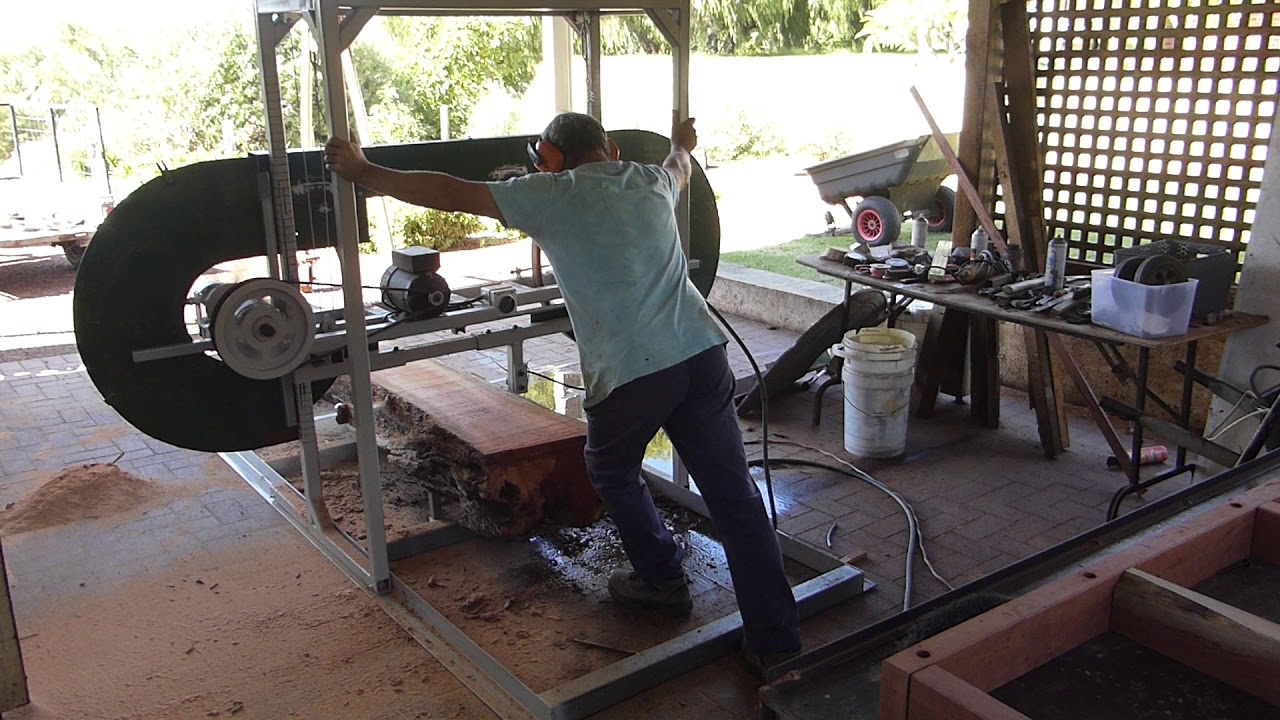 Sawmill Bandsaw Test Run 3 YouTube