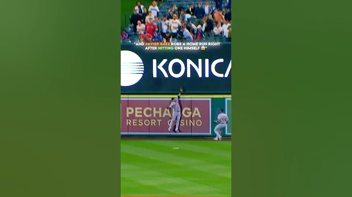 Javier Baez Hits A Home Run Then Right After He Robs One! 😱 | #baseball #shorts