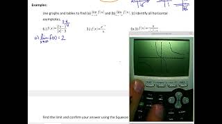AP Calc AB: 1.2 - Limits Involving Infinity