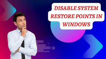 Computer ka restore point kese on ,off kare /How To Disable System Restore Points In Windows 10