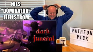 Nils "Dominator" Fjellström - Dark Funeral - Vobiscum Satanas (Drumcam) | Drum Teacher Reacts (2020)