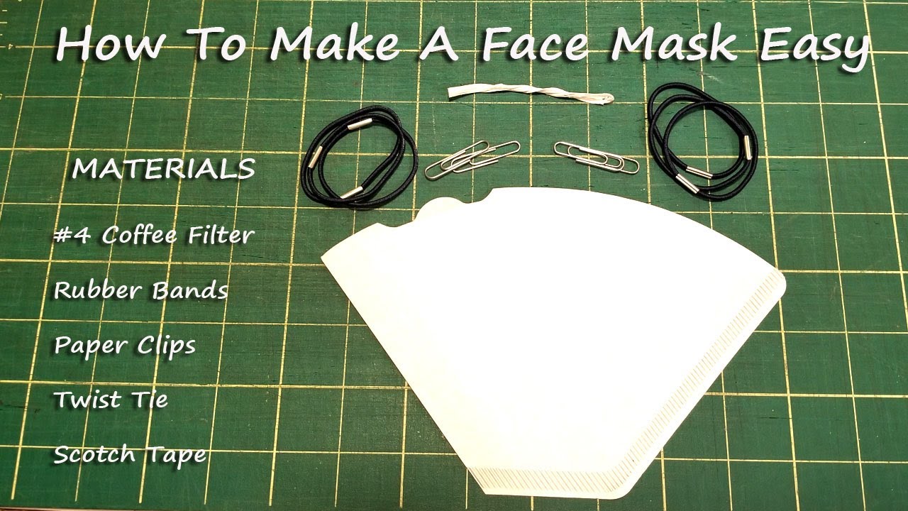 How To Make A Face Mask Easy At Home - YouTube