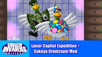 Chicken Invaders Universe (Early Access) - Lunar Capital Expedition + Sakuya Gruntzayoi mod Showcase