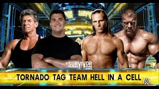 Wwe2k16 vince Mcmahon U0026 Shane Mcmahon Vs Triple H U0026 Shawn Michaels Tag Team Hell In Cell Match
