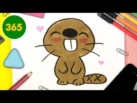 Video: Come Si Disegna Un Castoro
