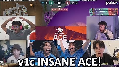 Streamers React to INSANE ACE by v1c! C9 vs FURIA VCT