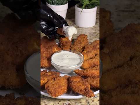 Chicken strips like in the KFC, Куриные стрипсы как в KFC. #asmr#shorts