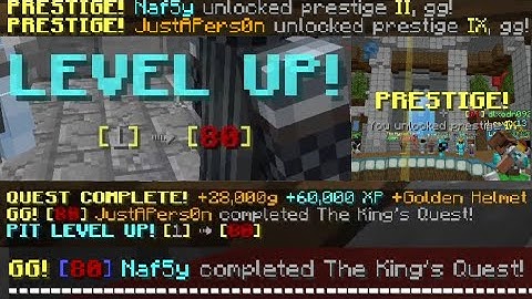 Hypixel Pit - Prestige 9 + King