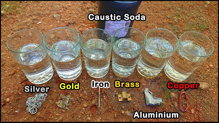 Caustic Soda ( NaOH ) VS Gold , Silver , Aluminium , Copper , Iron and Other Metals Reactions