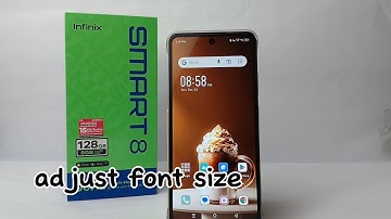 How To Adjust Font Size On Infinix Smart 8 | How to Change Font Size in Infinix