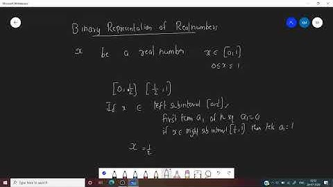 Binary and Decimal Representation of Real Numbers by Dr. Krishna M