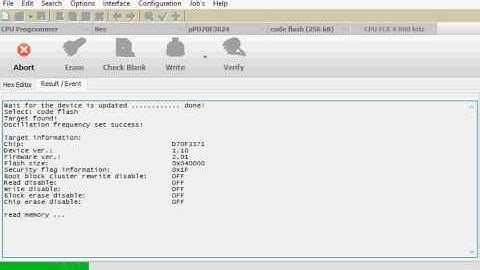 NEC V850 Read All Banks by CarProTool Programmer