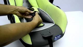 Installation guide for 2 in one baby carrier and car seat for infant.