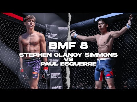 BMF 8 | Stephen Clancy Simmons vs Paul Esquerre | Amateur Bantamweight MMA | BADMOFO MMA