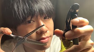 Video thumbnail of "hair cut roleplay asmr【ヘアカットロールプレイ】"