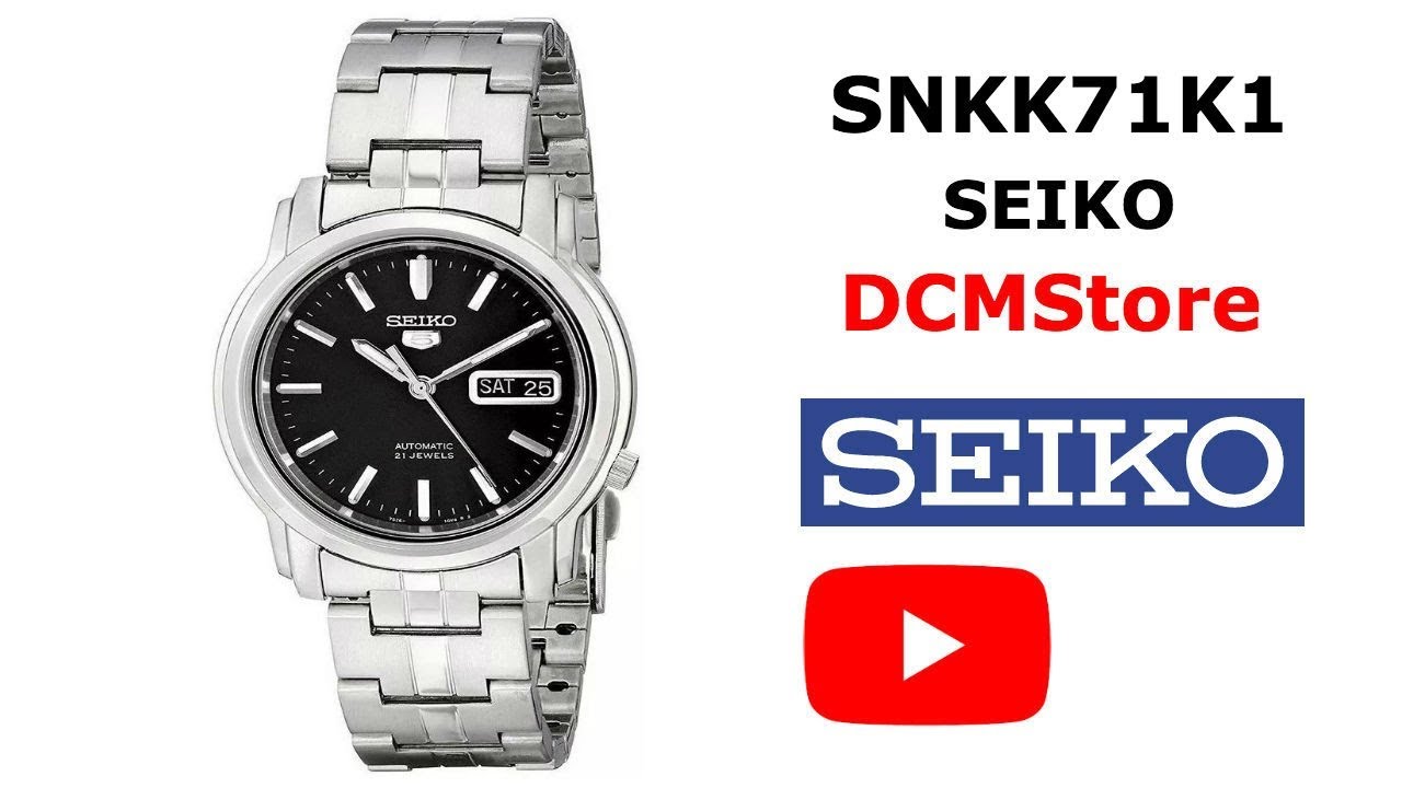 SNKK71K1 Seiko 5 Automatic Black Dial