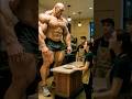 Massive bodybuilder stuns workers at local cafe! #bodybuilding #ai #viralvideo