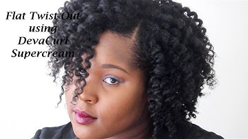 Flat Twist Out using DevaCurl Supercream