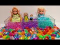 At the hotel !  Elsa & Anna toddlers are on vacation - fun activities - Barbie dolls #hotel