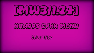 [MW3/1.24] nay1995 SPRX Mod Menu CFW ONLY