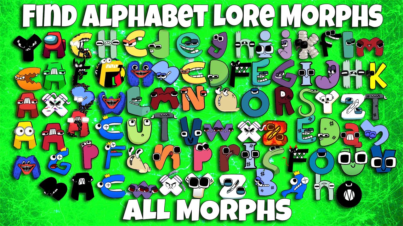 😱DIGITAL CIRCUS] Find The Alphabet Lore Morphs - Roblox