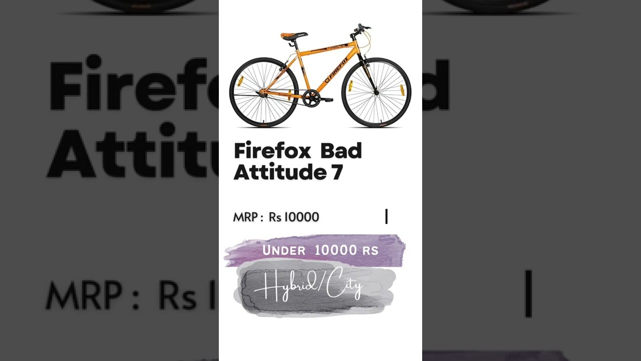 Best Bicycles under 10000 rs. Gearless City/Hybrid Bikes in India