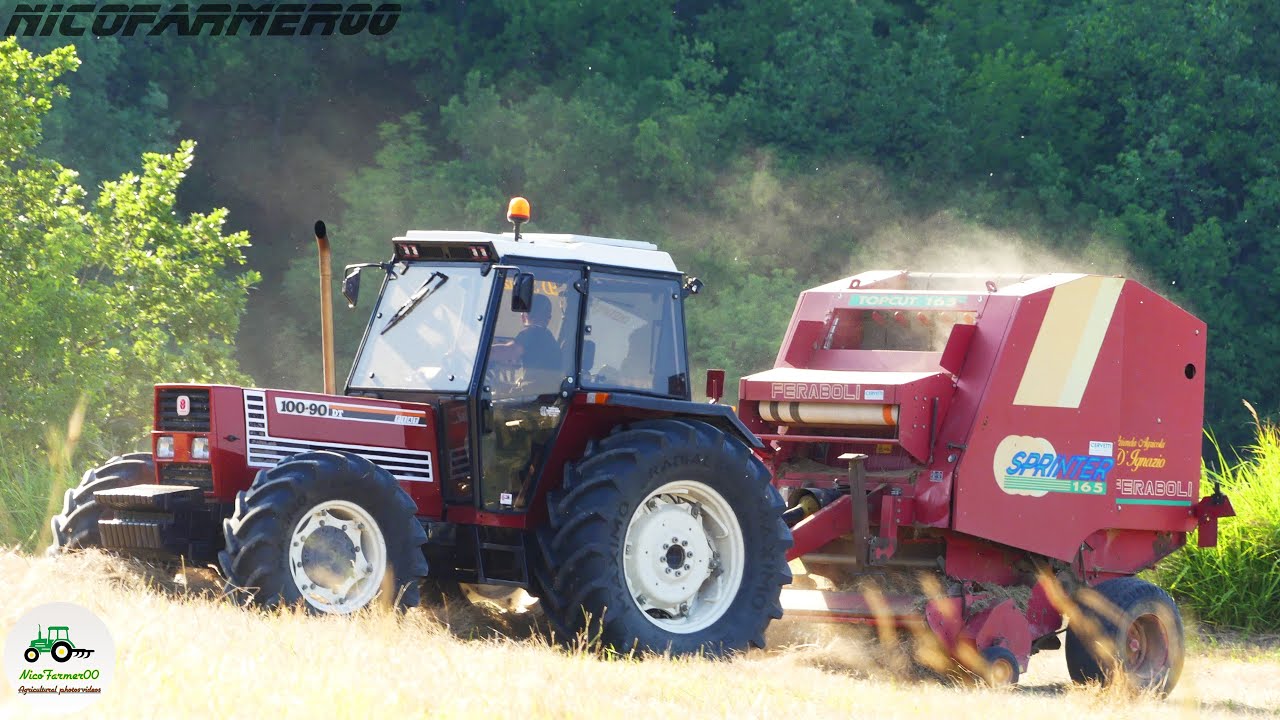 FIATAGRI 100-90 DT + FERABOLI SPRINTER 165 | PRESSING HAY 2k24 |