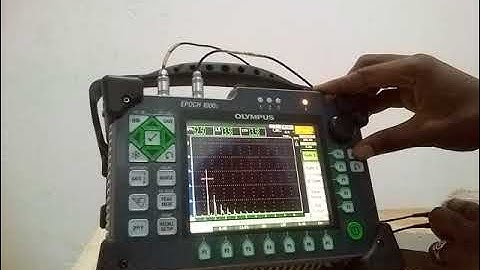 Ultrasonic Calibration #UT Using Olympus EPOCH 1000 #NDT