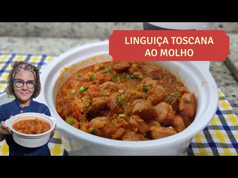 Linguiça desse jeito você nunca comeu! Linguiça Toscana ao molho. Faça e se surpreenda.