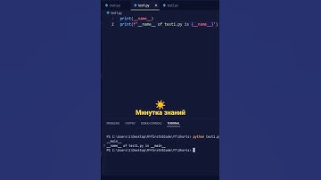 if name == main в Пайтоне  #python #минутказнаний
