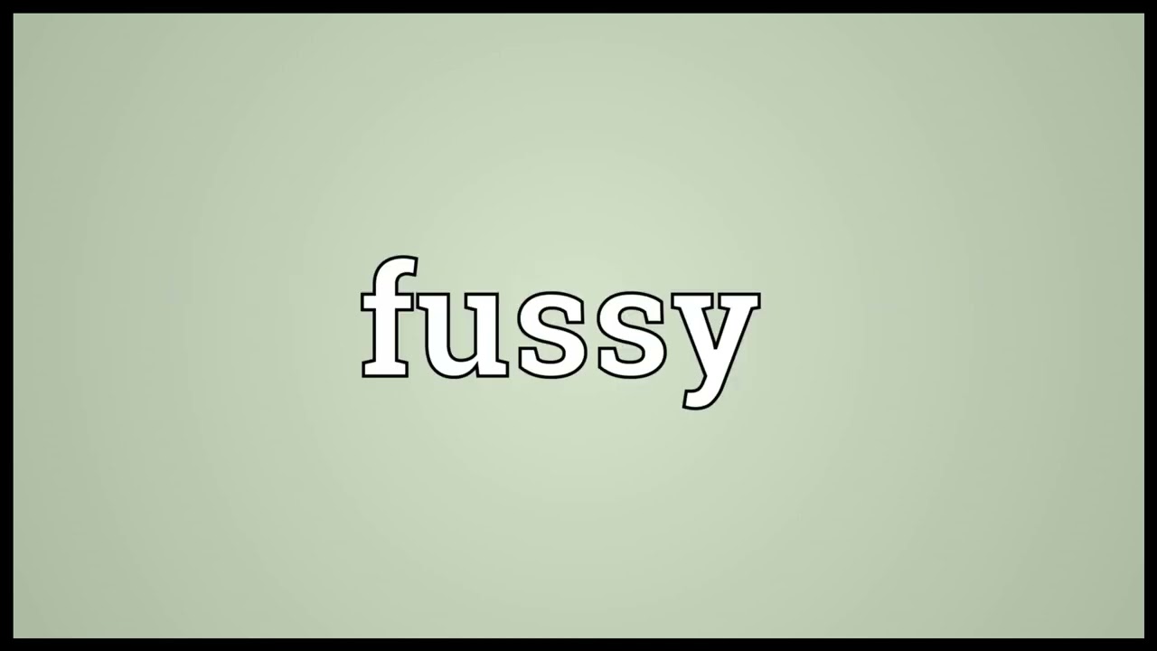 Fussy Meaning YouTube Fussy Meaning YouTube