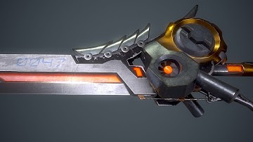 Free  Mech Sword 3D Model