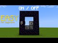 How To Make A Portal That Turns On and Off!