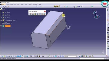 45. Basic Chamfer  - CATIA Part design
